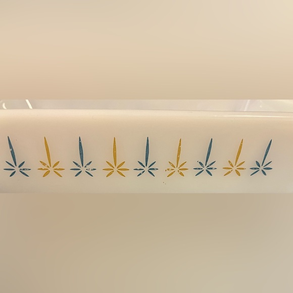 Vintage Fire King Candle Glow pattern meat loaf pan by Anchor Hocking. - Picture 5 of 6